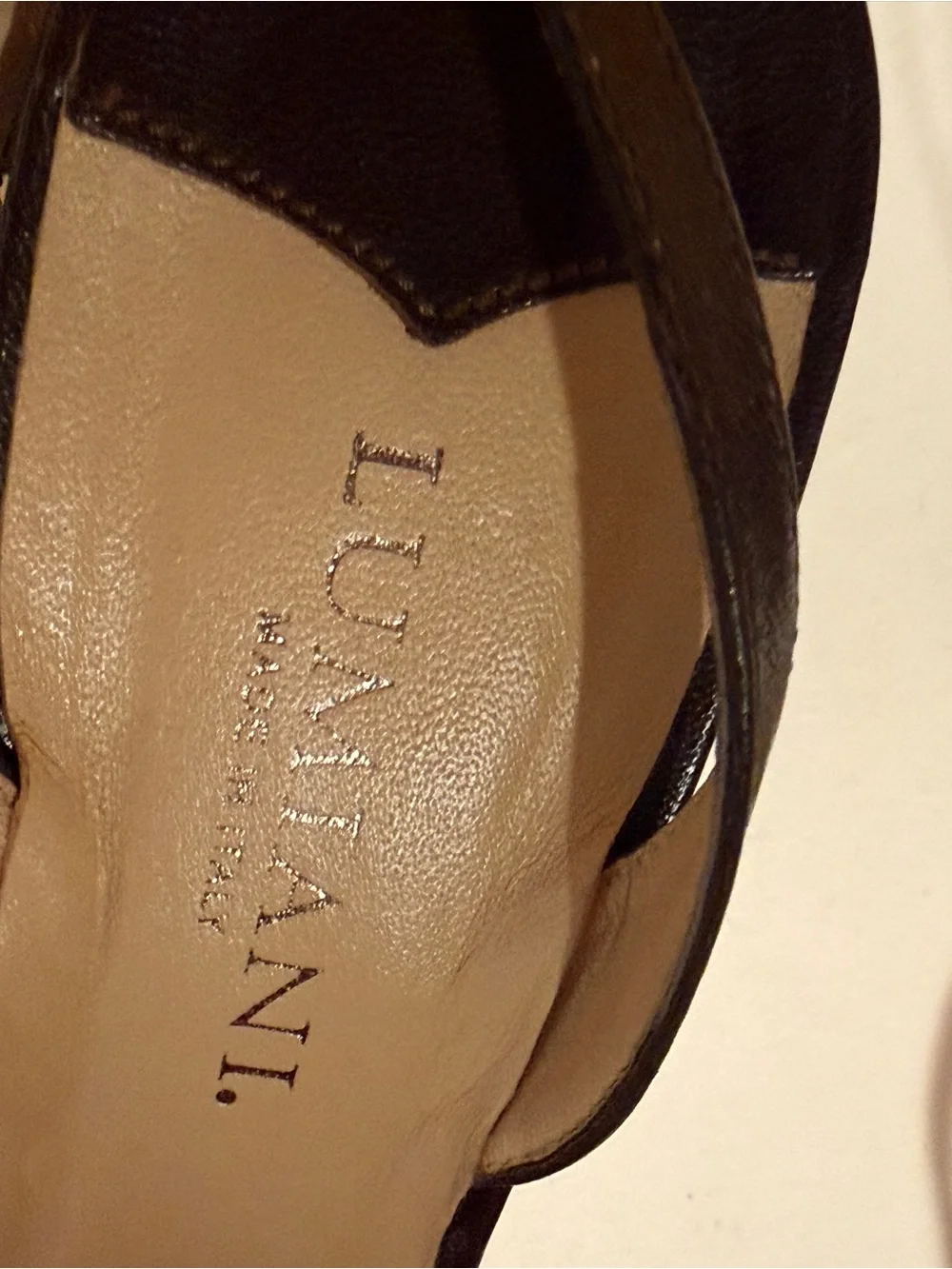 Lumiani Women's Pointed Slingback Pumps Dark Brown Leather Size 6 Italian Made